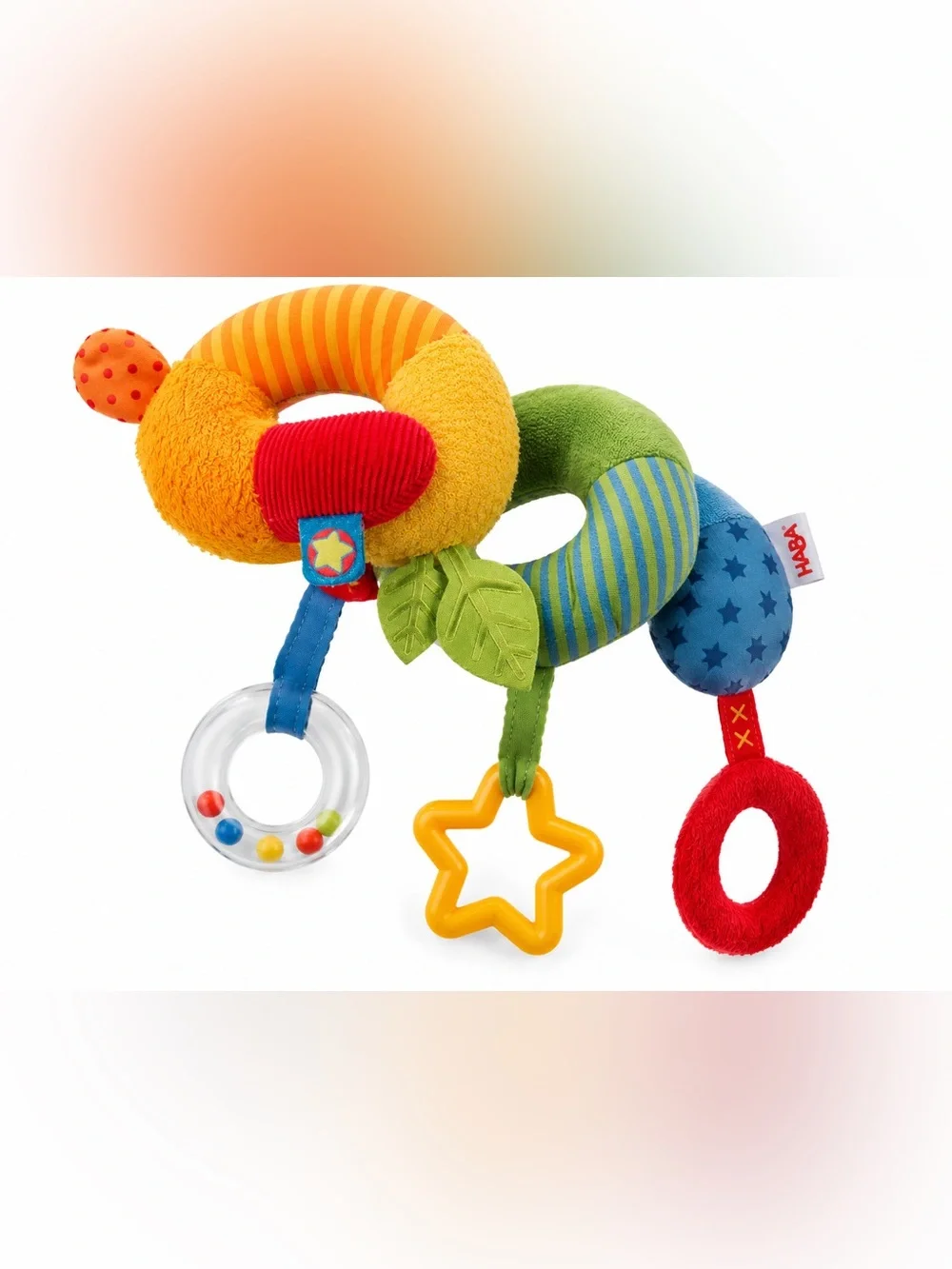 HABA Colorful Spiral Activity Ring - Green, Yellow, Blue, Red